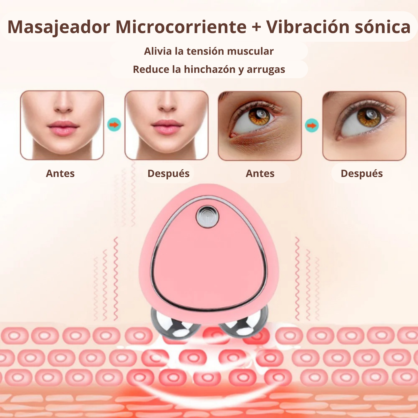 Masajeador de Microcorriente Facial